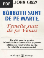 John Gray Barbatii Sunt de Pe Marte Femeile Sunt de Pe Venus PDF