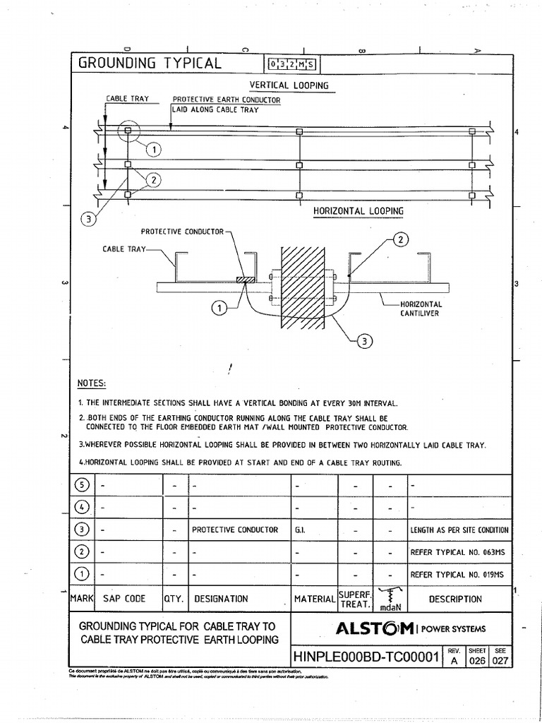 Cable Tray Earthing PDF