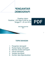 Materi Pengantar Demografi