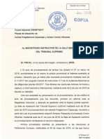 Escrito Fiscalía Puigdemont