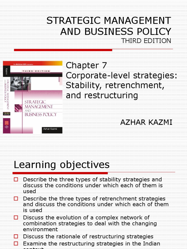 Chap7 SMBP Kazmi | PDF | Strategic Management | Business