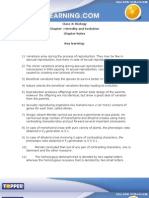 X Bio Ch6 Heredity&Evolution Chapter Notes