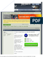 How To Import Excel X, Y, Z Data Into AutoCAD PDF