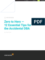 Zero to Hero – 12 Essential Tips for the Accidental DBA