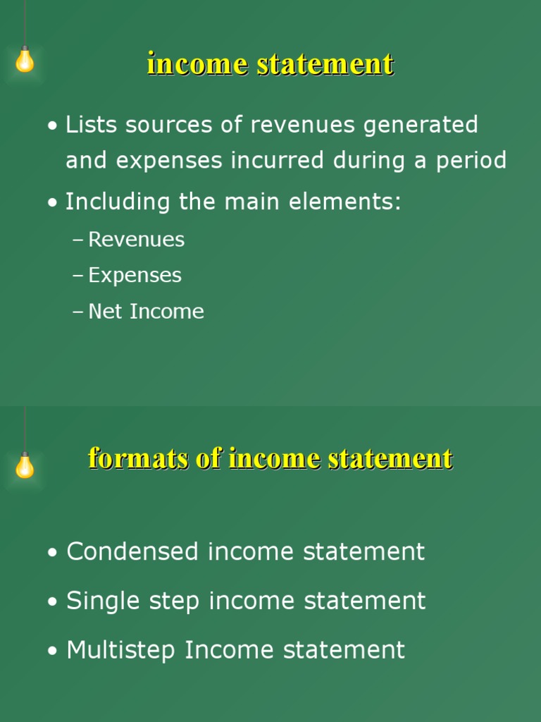Understanding Income Statements and Profitability | PDF | Revenue ...