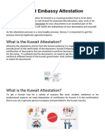 Kuwait Embassy Attestation