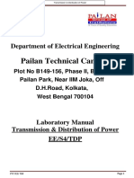 T&D Lab Manual 4th Sem Ee