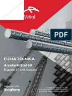 Ficha Técnica Barras Corrugadas ArcelorMittal60 Inkaferro 2019 Comprimido
