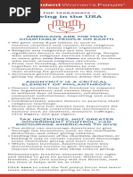 Giving in The USA Takeaways