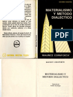 CORNFORTH, Maurice... Materialismo y Metodo Dialéctico PDF