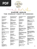 World Cheese Awards 2019 Super Golds