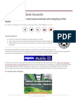 Mitigating arc ash hazards design constraints