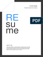 Template Resume With Powerpoint