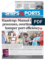 Haastrup: Manual Customs Processes, Overtime Goods Hamper Port Efficiency