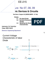 EE-215 Lecture 07, 08, 09 Diode