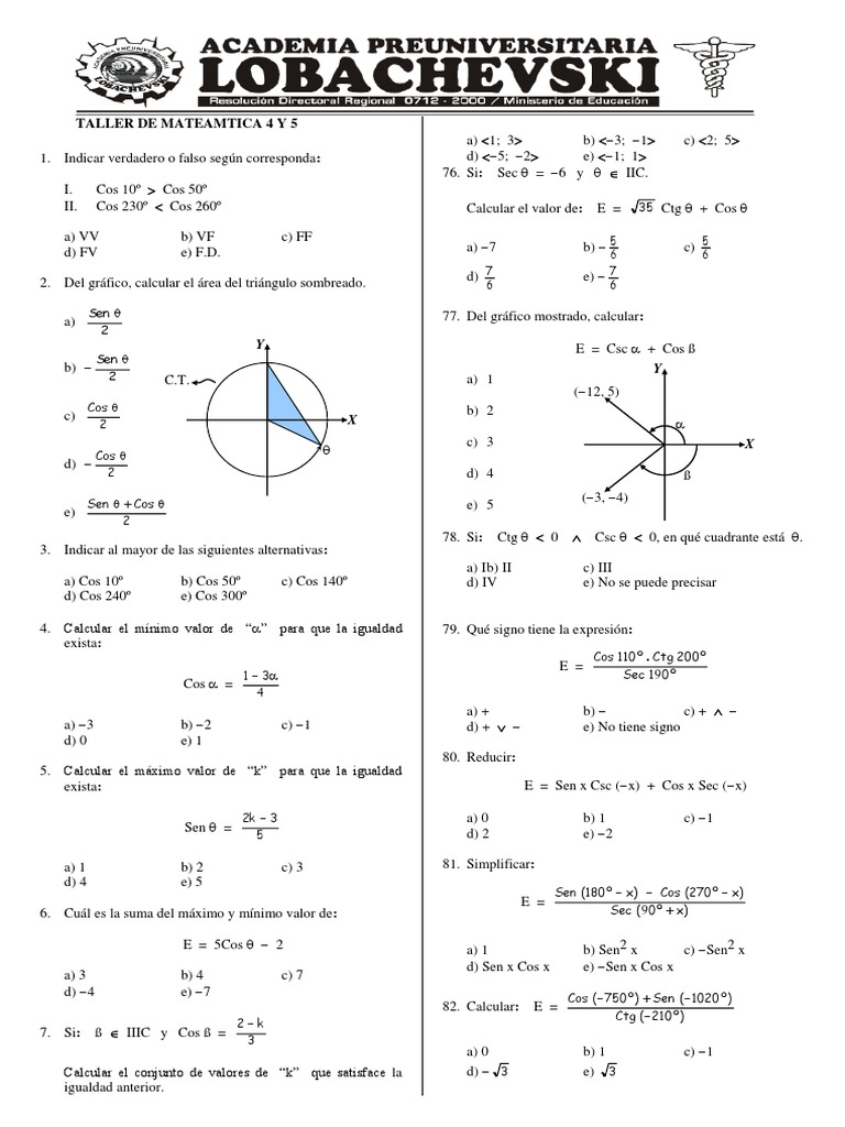 Taller 4 Y 5 Dia 20 Pdf Objetos Matemáticos Teoría De Los Números