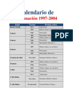 Calendario 1997 2004n