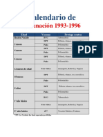 Calendario Vacunacion 1993 1996n