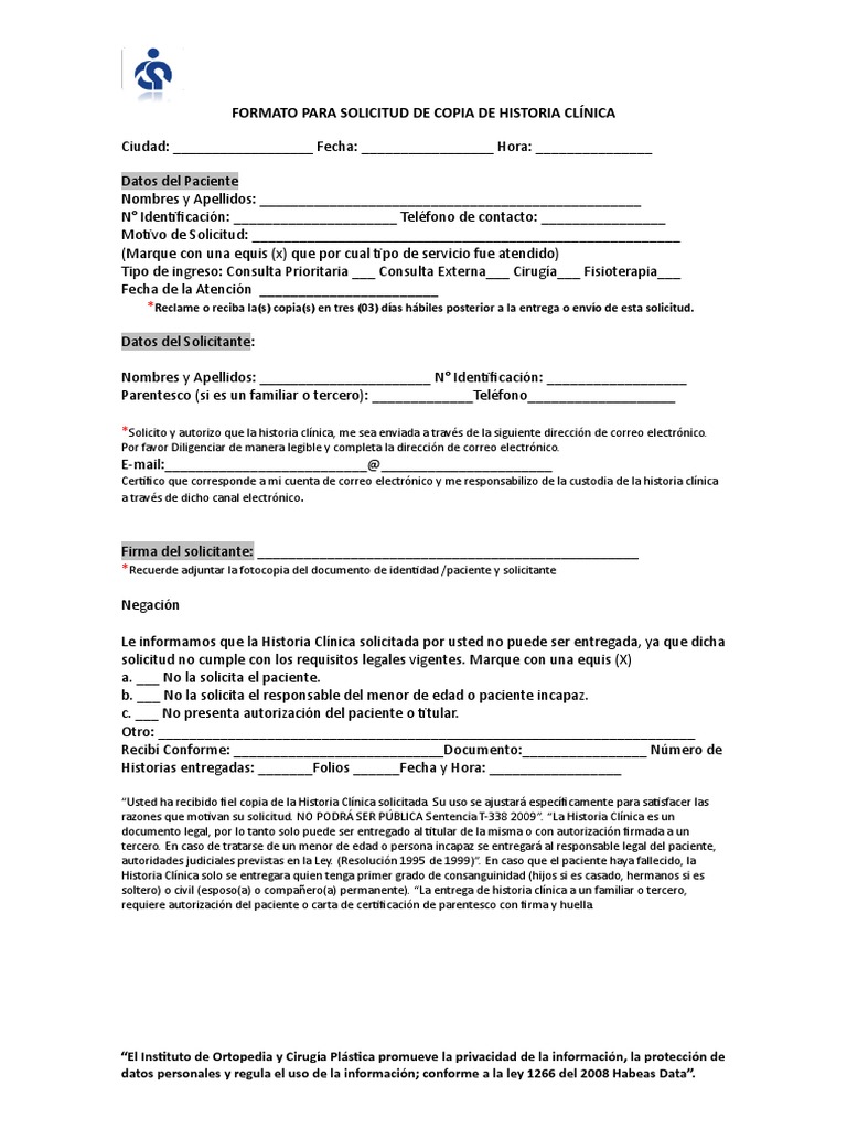 FORMATO PARA SOLICITUD DE COPIA DE HISTORIA CLINICA.doc  Historial