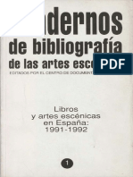 Cuaderno de Las Artes Escénicas