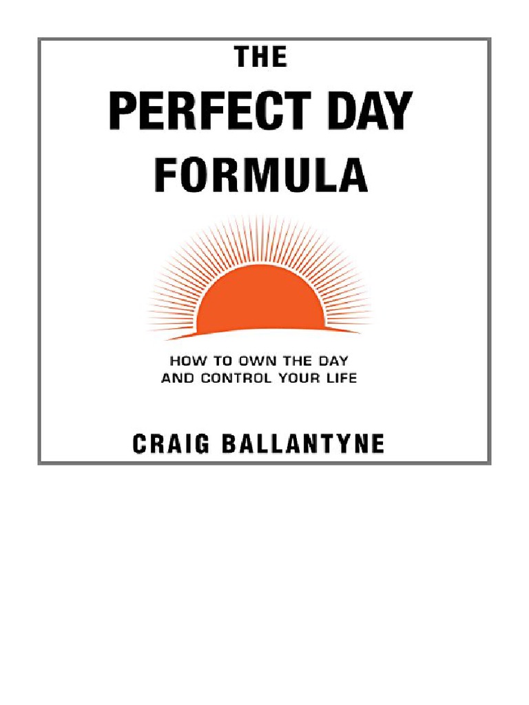 The Perfect Day Formula PDF