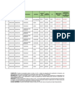 Hoja de cuadro informe monitor