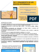 Paragénesis y Zonamiento de Los Yacimientos Epitermales