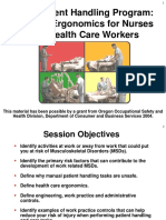 Applied Ergonomics For Nurses and Health Care Workers Slides