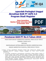 Strategi Akreditasi Unggul Program Magister 19122019