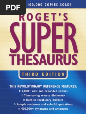Rogets Super Thesaurus 3rd Edition 2003 - 