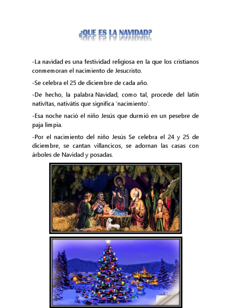 El significado y las tradiciones de la Navidad cristiana | PDF