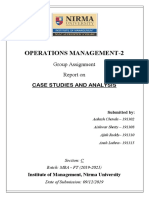 Operations Management Case Analysis