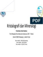 Kristalografi Dan Mineralogi SANTOSO