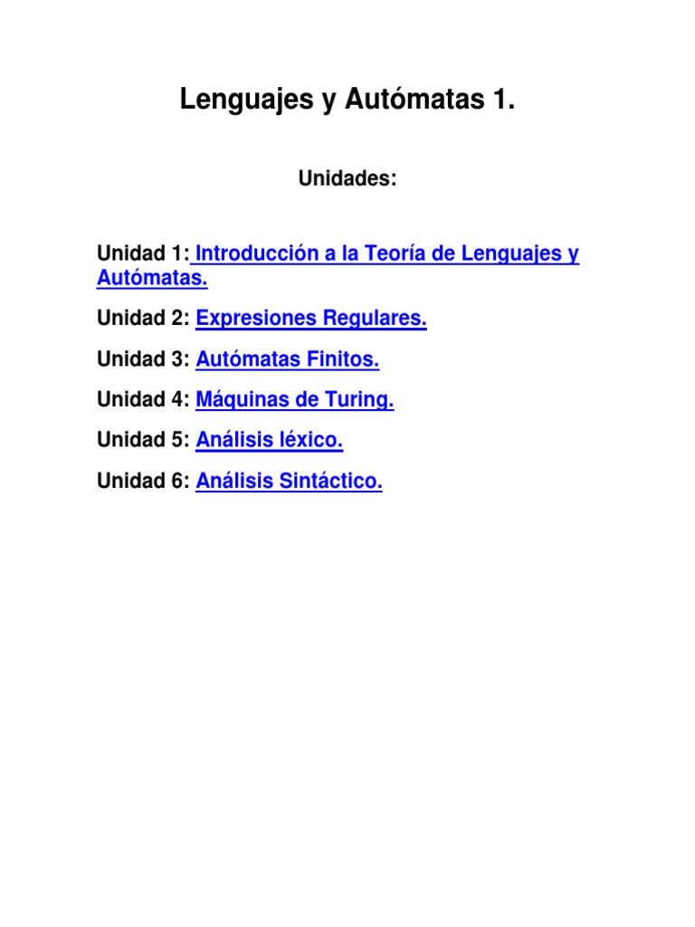 Lenguajes y Automatas 1 | PDF | Compilador | Lenguaje de programación