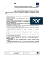 Perfil de Egreso - Técnico en Adm Emp Mención Finanzas - 2014