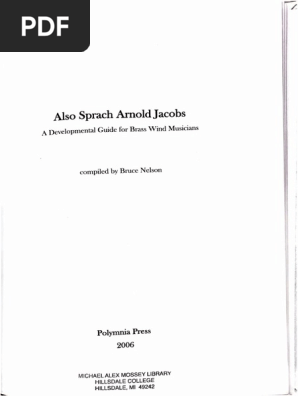 Also Sprach Arnold Jacobs Pdf