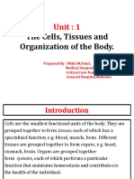 Unit - 1 the Cells,Tissues and Organisation of the Body