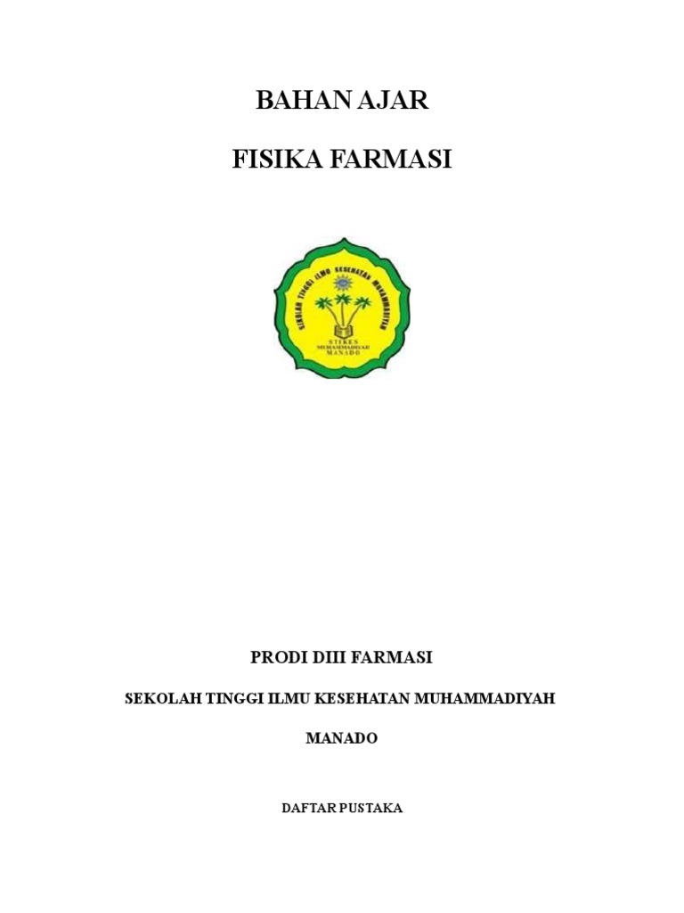 Fisika Farmasi Bahan Ajar FIX | PDF