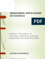 Managerial Applications of Statistics