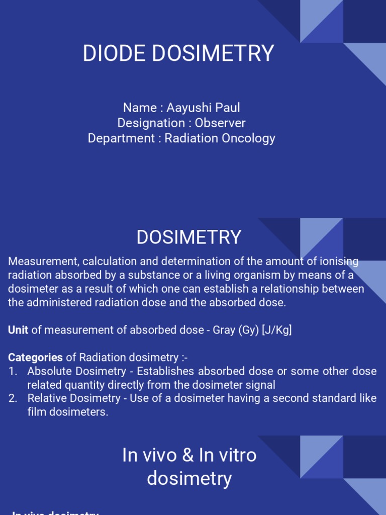 Dosimetry | Download Free PDF | Dosimetry | Absorbed Dose