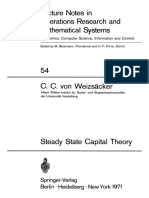 (Lecture Notes in Operations Research and Mathematical Systems 54) C. C. von Weizsäcker (auth.) - Steady State Capital Theory-Springer-Verlag Berlin Heidelberg (1971)