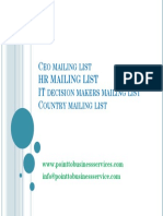 CEO Mailing List