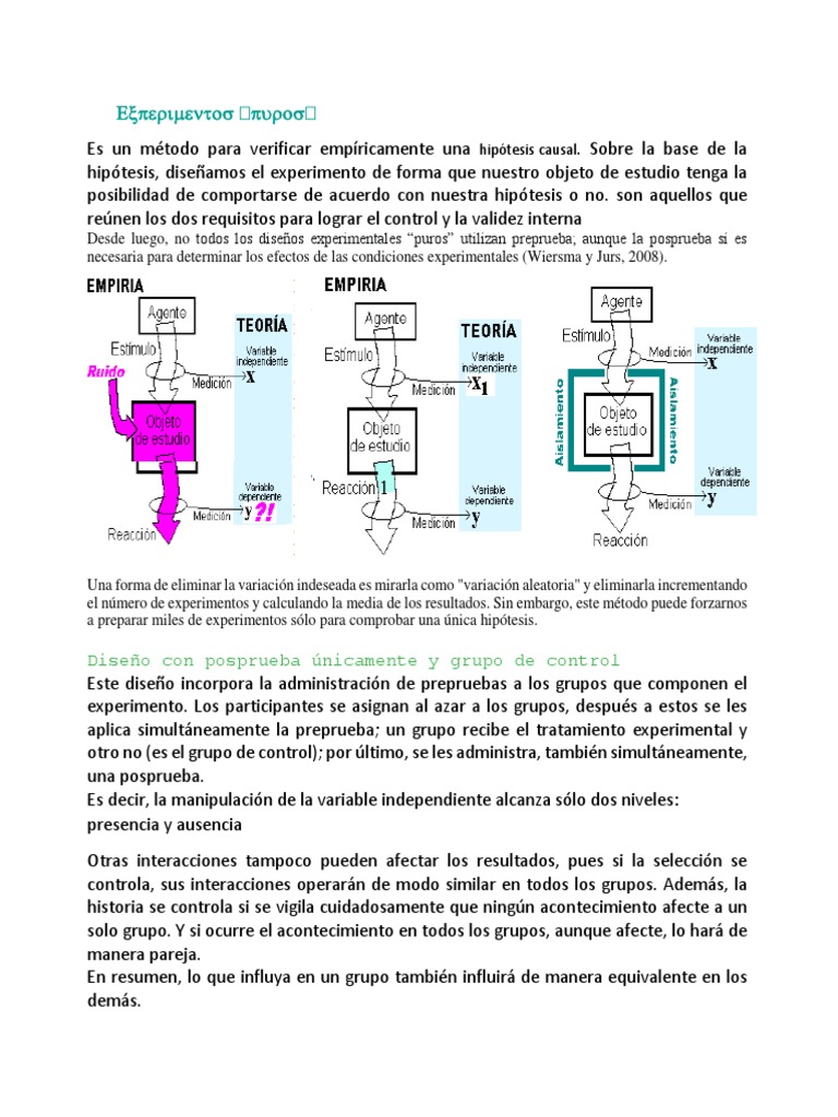 Experimento Puro | PDF | Hipótesis | Experimentar