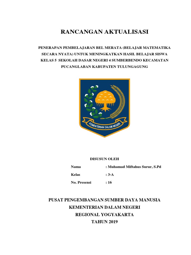 Rancangan Aktualisasi Guru Sd Pdf