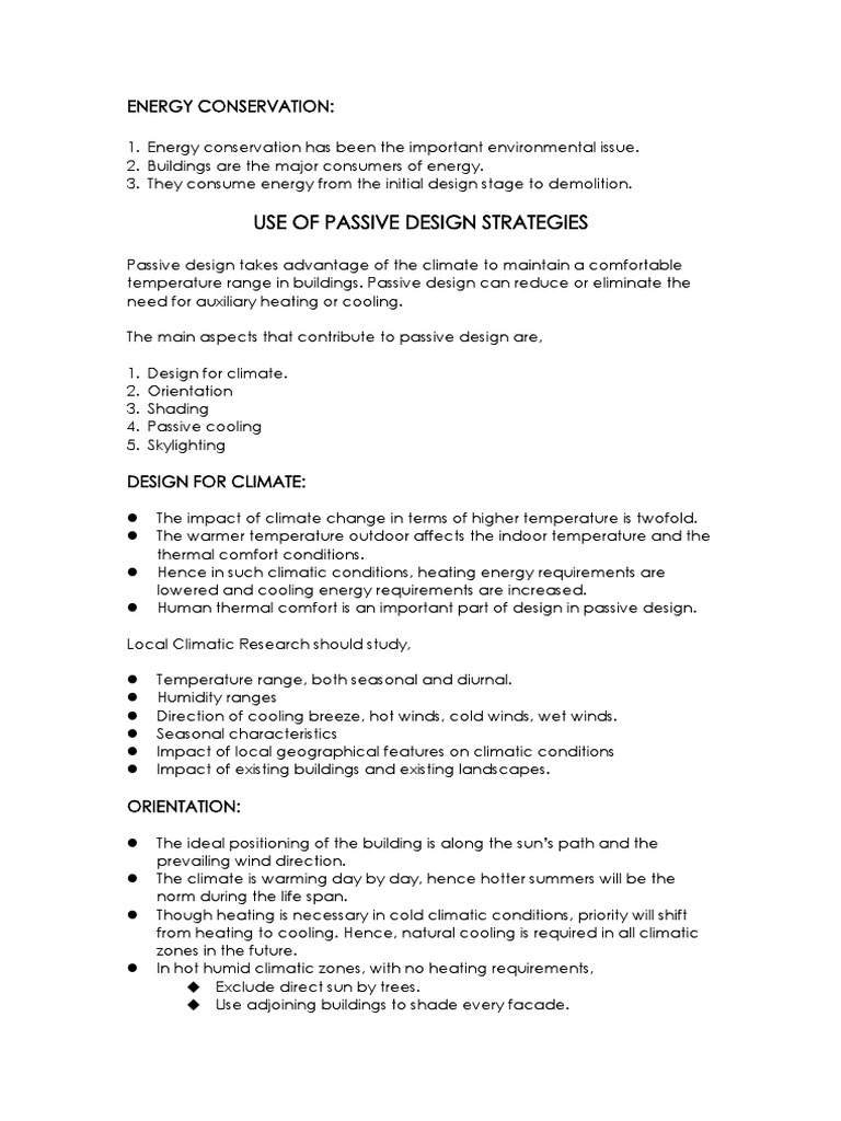 Passive Design Strategies for Humid Climates | PDF | Building ...