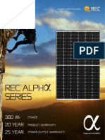 REC - Alpha - Series Solar Module Datasheet 360-380Wp PDF