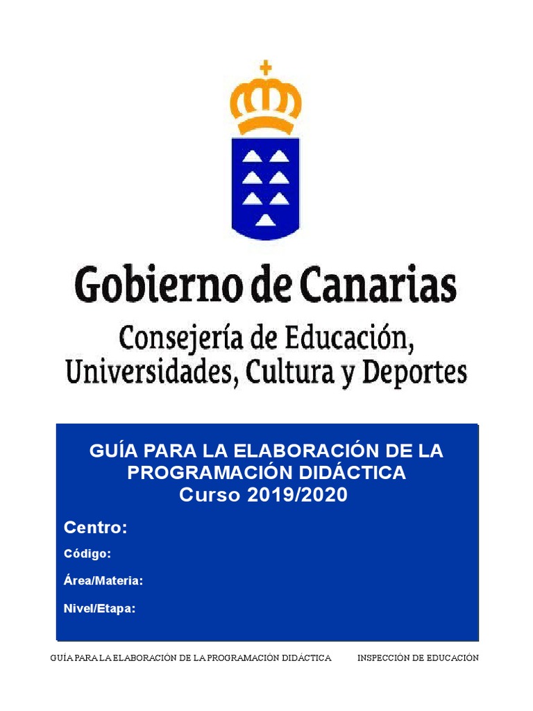 Guía para Programación Didáctica | PDF | Evaluación | Plan de estudios