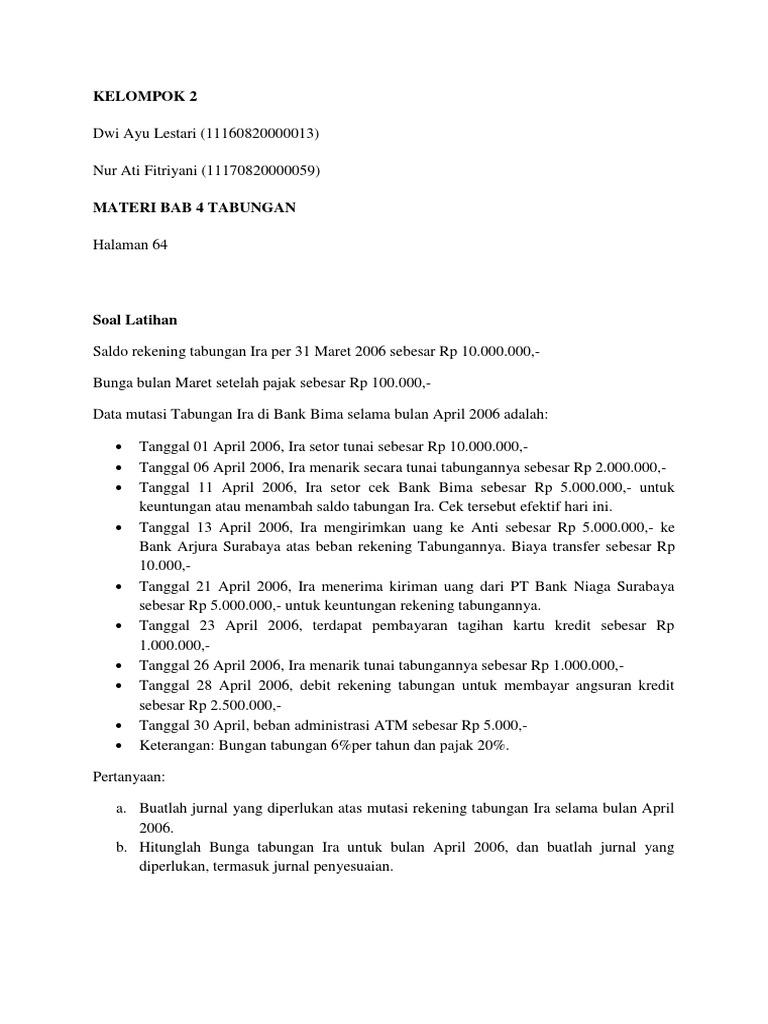 Soal dan Jawaban Bab 4 .docx