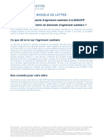 Lettre de Demande D Agrement Sanitaire A La DDSCPP 3365 PDF