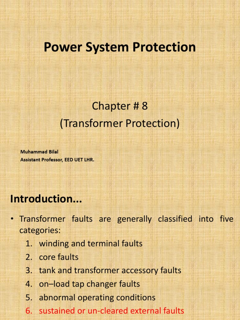 Transformer Protection Schemes Overview | PDF | Transformer | Fuse ...